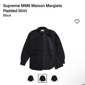 Supreme Maison Margiela Black Padded Shirt Jacket
